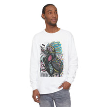 Colorful Artistic Long Sleeve T-Shirt - Unisex Garment-Dyed Tee