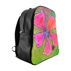 School Backpack--Hibiscus bag