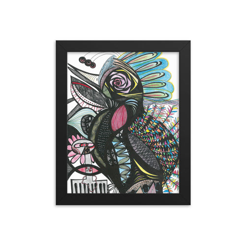 Framed poster--Tropical Bird