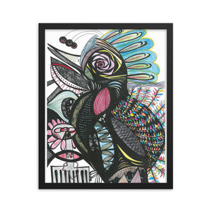 Framed poster--Tropical Bird