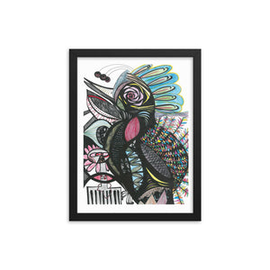 Framed poster--Tropical Bird