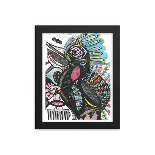 Framed poster--Tropical Bird